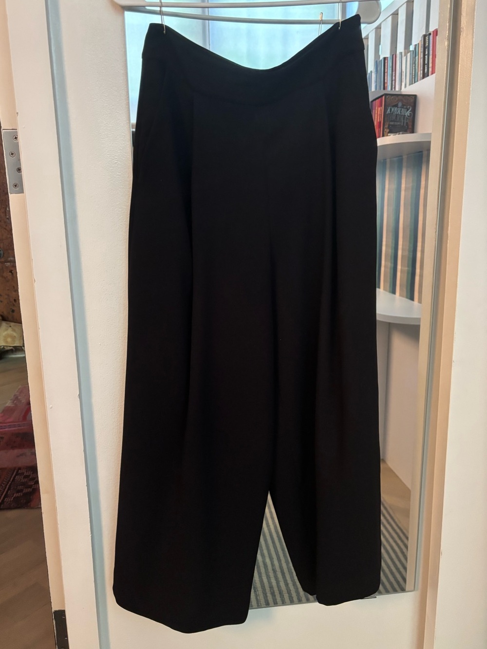 DVF Wide-Leg Black Women's Pants